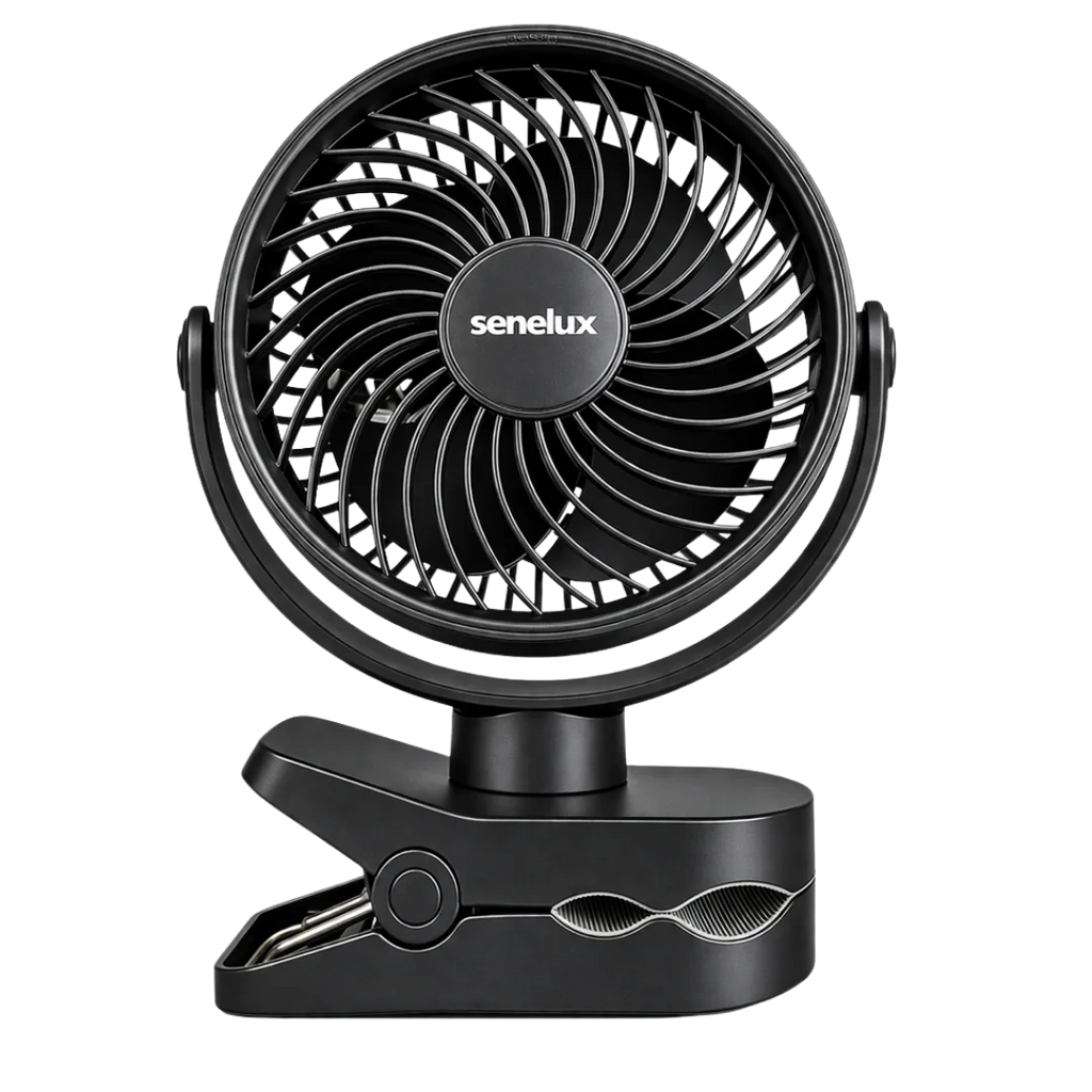 Senelux 5" Wireless Clip-On Fan