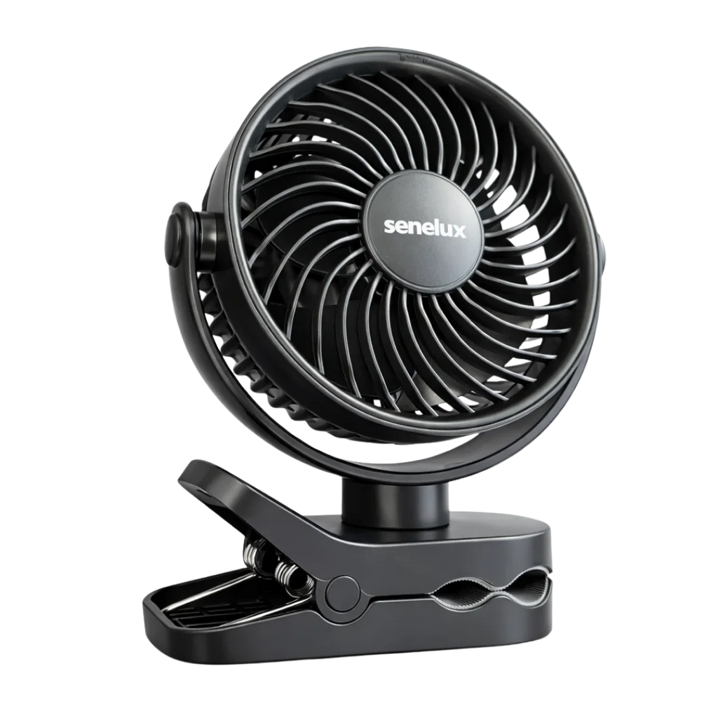 Senelux 5" Wireless Clip-On Fan