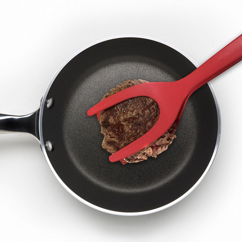 Ultimate 2-In-1 Grip and Flip Silicone Spatula Tongs