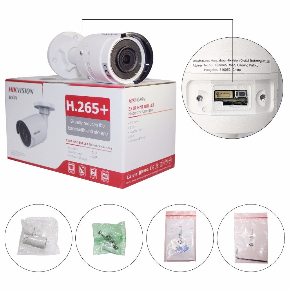 Hikvision Security Camera Kits 6MP IP Camera DS-2CD2063G0-I System